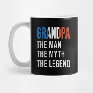 Grand Father French Grandpa The Man The Myth The Legend - Gift for French Dad With Roots From  France Mug